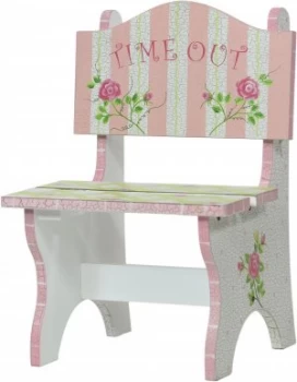 Fantasy Fields Crackled Rose Time Out Chair.