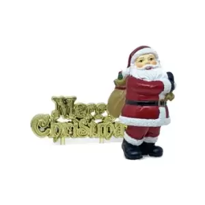 Creative Party Santa & Merry Christmas Cake Toppers
