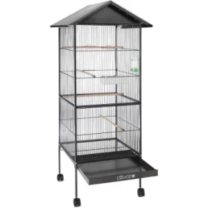 Large Metal Aviary Bird Cage XL 2 Doors Suitable for Budgies, Parrots etc. Aviary with roof