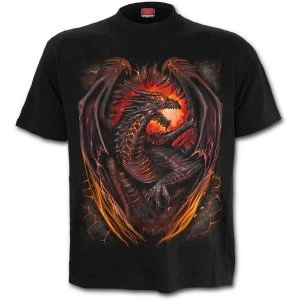 Dragon Furnace Mens 4XL T-Shirt - Black