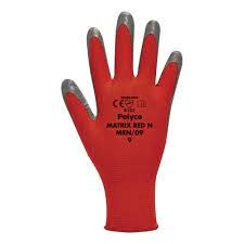 Polyco Matrix MRN09 Size 9 Seamless Knitted Gloves Nitrile Palm