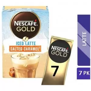 Nescafe Gold Iced Salted Caramel Instant Coffee Sachets 7x14.5g