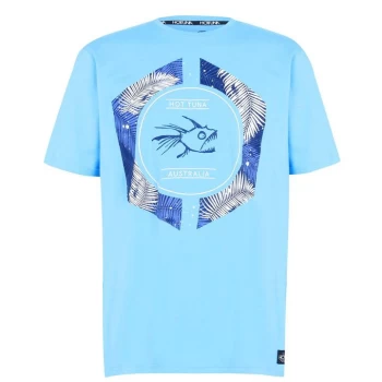 Hot Tuna Crew T Shirt Mens - P.Blue Logo