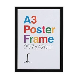 A3 - iFrame Perspex Black Poster Frame
