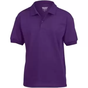 Gildan DryBlend Childrens Unisex Jersey Polo Shirt (Pack Of 2) (M) (Purple)