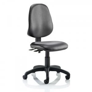 Trexus Eclipse II Lever Task Operator Chair Without Arms Vinyl Black