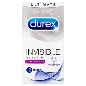 Durex Invisible Extra Lubricated 12s