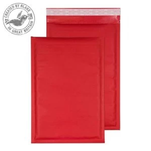 Blake Purely Packaging C4 335mm x 230mm Pocket Peel and Seal 90gm2 Bubble Padded Envelopes Red Pack of 100