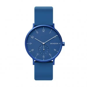 Skagen Aaren Kulor Blue Silicone Strap Watch