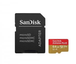64GB Extreme Plus MicroSDCard Adapter