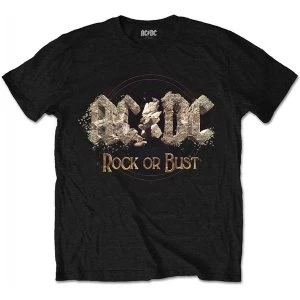 AC/DC - Rock or Bust Mens Large T-Shirt - Black