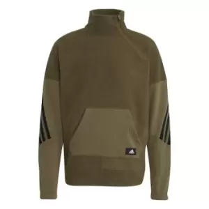 adidas FIeece WTR Zip Jacket Mens - Green