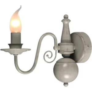 Brugge Candle Wall Light Gray