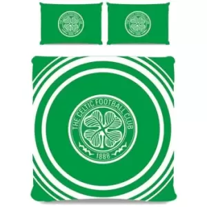 Celtic FC Pulse Duvet Cover Set (Double) (Green) - Green