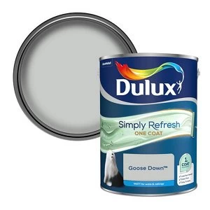 Dulux Simply Refresh One Coat Goose Down Matt Emulsion Paint 5L