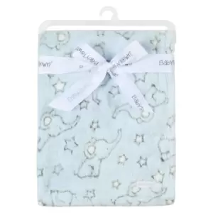 Babytown Baby Stars & Elephant Blanket (One Size) (Sky Blue)