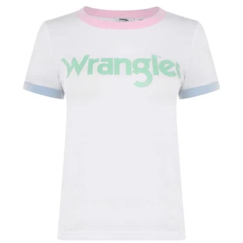 Wrangler Ringer T Shirt - White