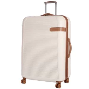 IT Luggage 8-Wheel Hard Shell Large Suitcase - Cream