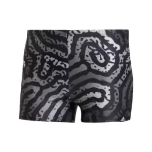 adidas Colour Maze Swim Boxers Mens - Black / Grey Six / Grey Two