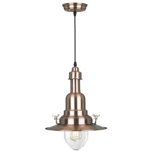 The Lighting and Interiors Group Fishermans Lantern Ceiling Light - Copper