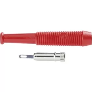 SKS Hirschmann MKU 1 Mini jack socket Socket, straight Pin diameter: 2mm Red