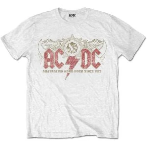 AC/DC - Oz Rock Mens Large T-Shirt - White