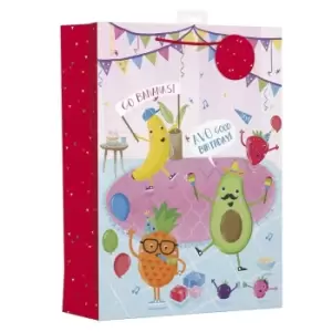 Giftmaker Party Fruit Gift Bag (Pack of 6) (XL) (Multicoloured)