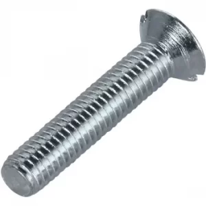 Toolcraft 194797 Slotted Countersunk Screws DIN 963 4.8 Steel M3x3...