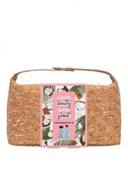 Love Beauty And Planet Fairly Farmed Cork Wash Bag Set