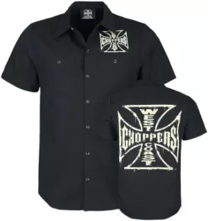West Coast Choppers Distressed OG logo Short-sleeved Shirt black