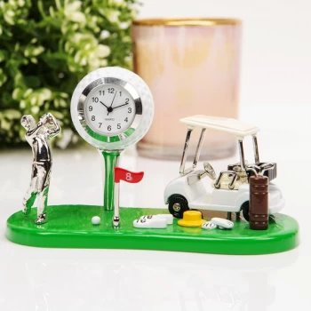 WILLIAM WIDDOP Miniature Clock - Golf