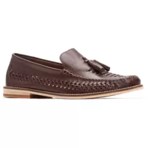 Base London Mens Bellini Weave Slip On Leather Loafer Shoes UK Size 11 (EU 45)