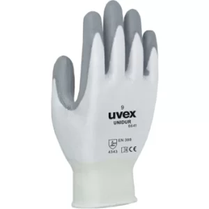 Cut Resistant Gloves, Pu Coated, Grey/White, Size 9