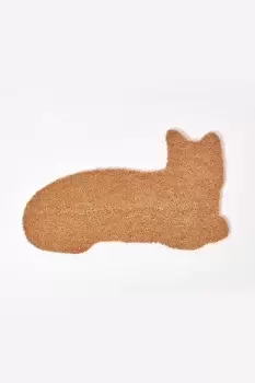 Coir Cat Shaped Non-Slip Doormat