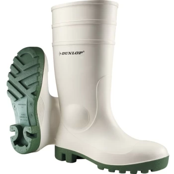 Dunlop - 171BV ProMaster Safety White/Green Wellington Boots - Size 6 (39)