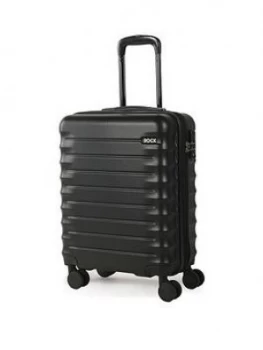 Rock Luggage Synergy Carry-On 8-Wheel Suitcase - Black