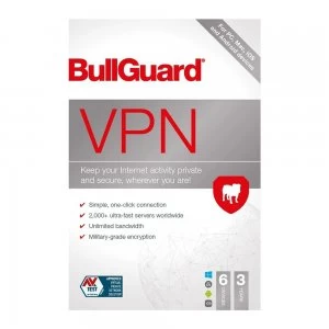 Bullguard VPN - 6 Devices 1 Year 2021 - PC Mac iOS and Andriod