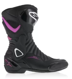 Alpinestars Stella SMX-6 V2 Ladies Motorcycle Boots, black-purple, Size 42 for Women, black-purple, Size 42 for Women