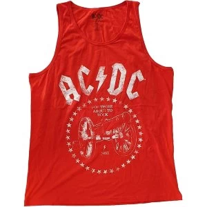 AC/DC - For Those About to Rock Unisex Large T-Shirt - Orange
