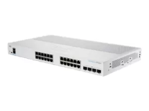 Cisco CBS350-24T-4X-EU Network Switch Managed L2/L3 Gigabit Ethernet (10/100/1000) Silver (CBS350-24T-4X-EU)