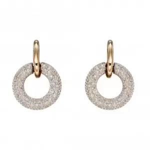 9ct Donut Diamond Yellow Gold Earrings GE2360
