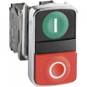 Schneider Electric Harmony ZB4BA7341 Double head pushbutton Planar 2-button Green, Red Push