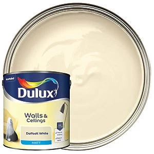Dulux Walls & Ceilings Daffodil White Matt Emulsion Paint 2.5L