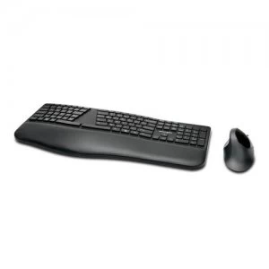 Kensington Pro Fit Ergo keyboard RF Wireless + Bluetooth QWERTY UK English Black