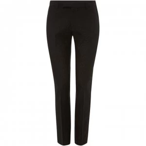 Label Lab Daiquiri Skinny Fit Tonal Geo Suit Trousers - Black