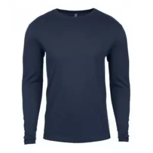 Next Level Mens Long-Sleeved T-Shirt (XL) (Indigo Blue)