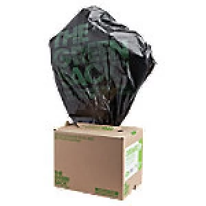 The Green Sack light-duty refuse sacks Black 838 x 737mm (h x w) 5 kg capacity 100 per box