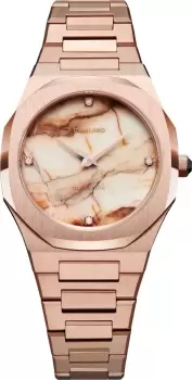 D1 Milano Watch Ultra Thin Marble Rose