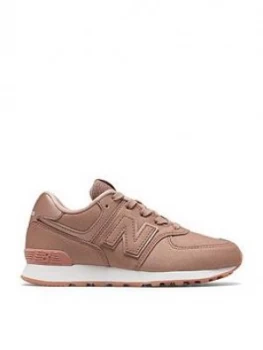 New Balance 574 Lace Children Trainers Pink Size 11