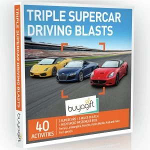 Buyagift Triple Supercar Driving Blast For 1 Gift Experience